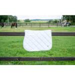 Luxe anatomisch veelzijdigheids zadeldekje met naam | Glitter & borduring